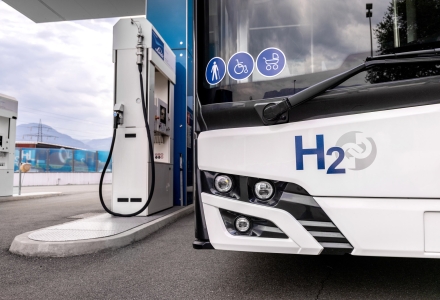 Hydrogen-powered buses: refuelling station